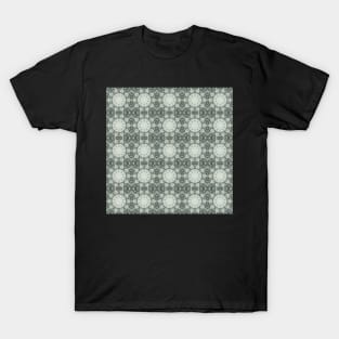 Orchid Mezzotint Intaglio Kaleidoscope pattern 14 T-Shirt